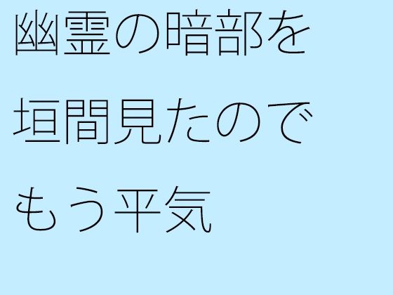 幽霊の暗部を垣間見たのでもう平気