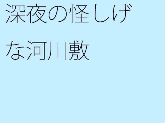 深夜の怪しげな河川敷