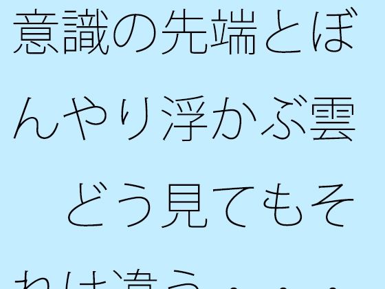 意識の先端とぼんやり浮かぶ雲 どう見てもそれは違う・・・ということだけを