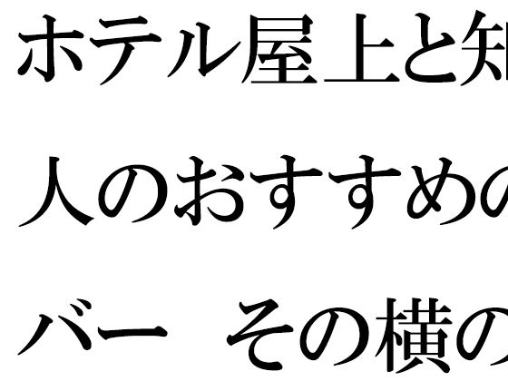 [同人誌]「ホテル屋上と知人のおすすめのバー  その横の空き地とベンチ」(逢瀬のひび)