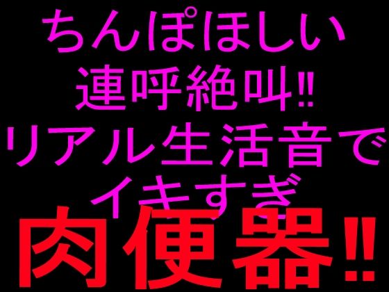 ちんぽほしい連呼絶叫！！リアル生活音でイキすぎ肉便器！！｜絶頂ひとりオナ子｜同人誌