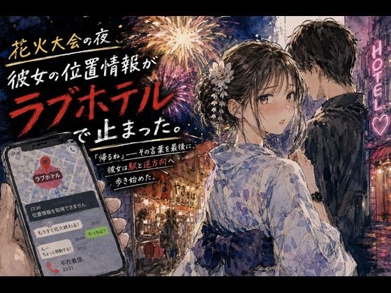 花火大会の夜、彼女の位置情報がラブホテルで止まった。｜あまいろ堂｜同人誌